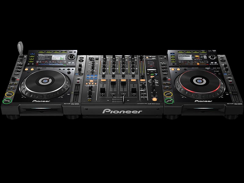 DJ Setup Package 3 - 2x Pioneer CDJ 2000nxs CD Players + Pioneer – DJRentalGear