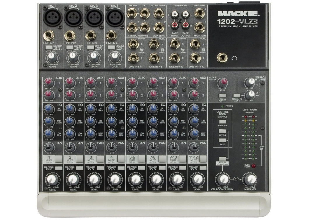 Mackie 1202-VLZ3 12-Channel Compact Recording/SR Mixer
