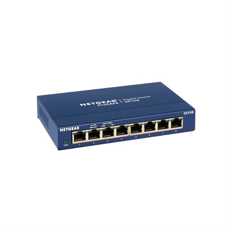 Netgear Ethernet Hub 8 Port Gigabit Desktop Switch GS108 Rental